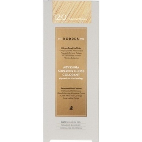 KORRES ABYSSINIA SUPERIOR GLOSS COLORANT 12.0 SPECIAL BLONDE 50ml
