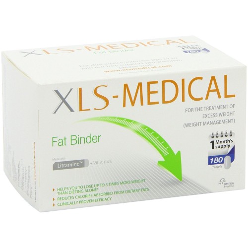 Xls Medical Fat Binder 180tbs - OMEGA PHARMA