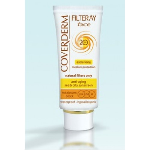 COVERDERM FILTERAY FACE SPF 20 TINTED (LIGHT BEIGE)