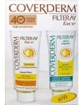 COVERDERM FILTERAY FACE SPF 40 TINTED soft brown (50ml) + FILTERAY SKIN REPAIR (50ml)
