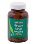 HEALTH AID GINKGO VITAL GINKGO BILOBA 5000MG 30CAP