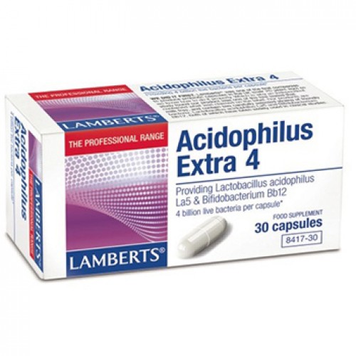 LAMBERTS ΑCIDOPHILUS EXTRA4(MILK FREE)30CAPS