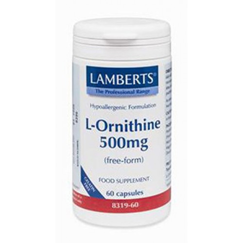 LAMBERTS AMI L-ORNITHINE 500MG 60CAPS