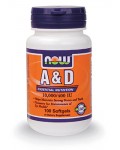 NOW VITAMIN A & D 10000/400  100 SGELS - NOW FOODS