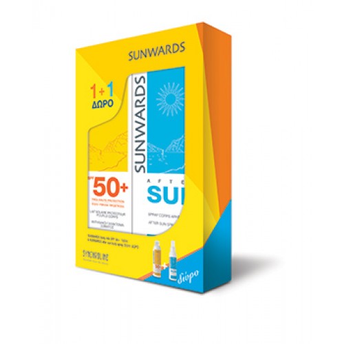 SUNWARDS SPF 50+ milk 150 ml + Aftersun Body free - SYNCHROLINE