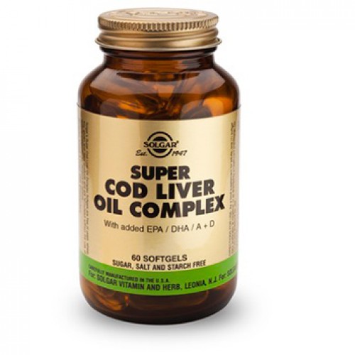 SOLGAR  SUPER COD LIVER OIL COMPLEX softgels 60s