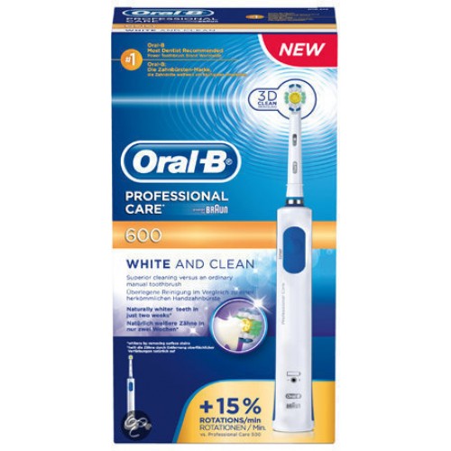 OralB Ηλεκτρική Οδοντόβουρτσα PRO 600 White & Clean - ORAL-B
