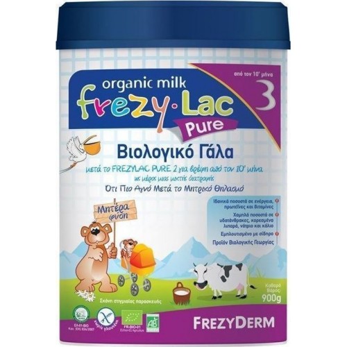 Frezyderm Frezylac Pure 3 Βιολογικό Γάλα 10+ Μήνων 900gr
