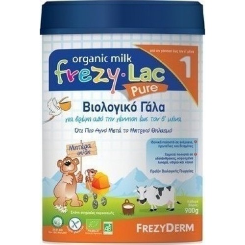 Frezyderm Frezylac Pure 1 Βιολογικό Γάλα έως 6 Μήνων 900gr