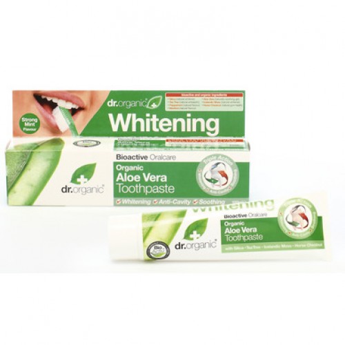 DR.ORGANIC Aloe Vera Toothpaste Whitening 100ml - Dr ORGANIC