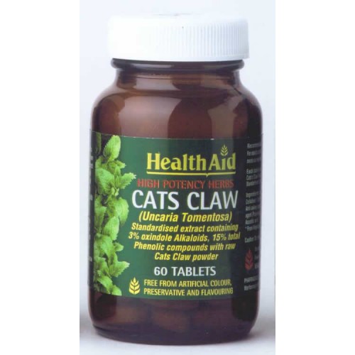 HEALTH AID CAT S CLAW BARK EXTRACT 315MG 60TABS