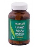 HEALTH AID GINKGO BILOBA GB ROOT EXTRACT 5000MG 30