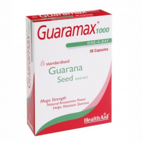 HEALTH AID GUARAMAX GUARANA 1000MG 30CAPS