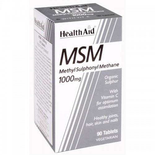 HEALTH AID MSM 1000MG+VITC 90TABS