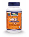 NOW ACAI 500 MG 100 VCAPS
 - NOW FOODS