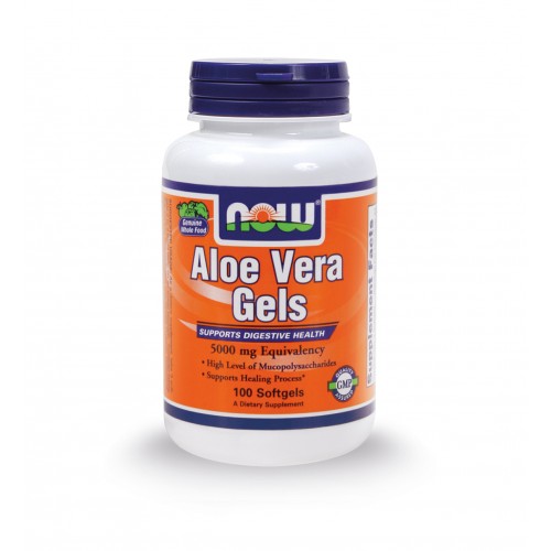 NOW ALOE VERA 5000 MG 100 SOFTGELS
 - NOW FOODS