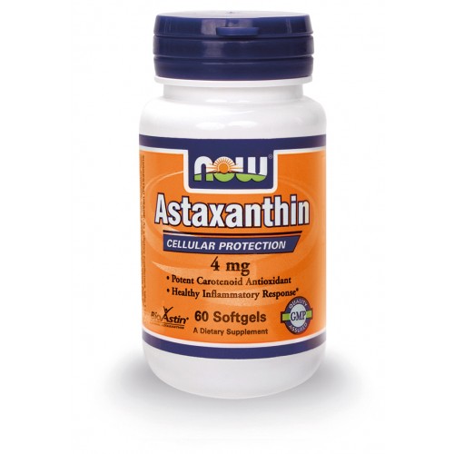 NOW ASTAXANTHIN 4 MG - VEGET.60 SOFTGELS
 - NOW FOODS