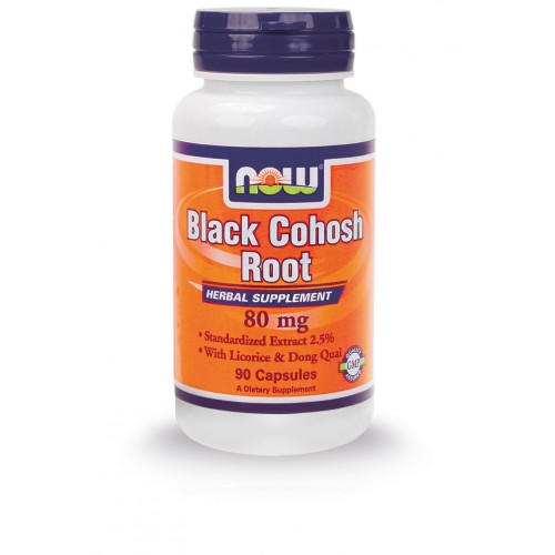 NOW BLACK COHOSE 80 MG W/ LICORICE ROOT 90 CAPS
 - NOW FOODS