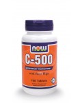NOW C-500 W/ ROSE HIPS & BIOFLAVONOIDS 100 TABS
 - NOW FOODS