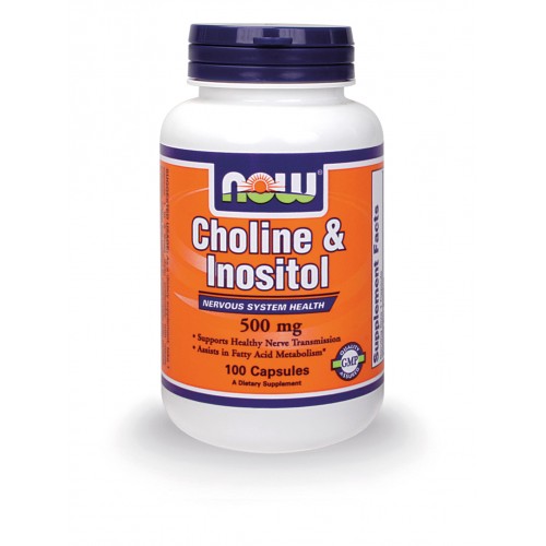 NOW CHOLINE & INOSITOL 250/250 MG 100 CAPS
 - NOW FOODS