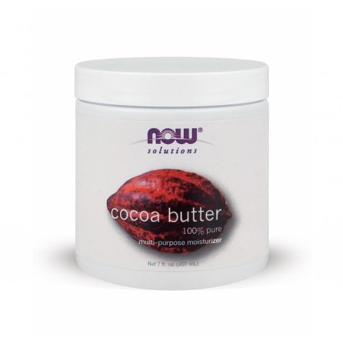 NOW COCOA BUTTER (100% PURE) 7 OZ (207 ML) - NOW FOODS