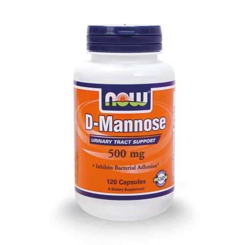 NOW D-MANNOSE 500 MG - 120 CAPS
 - NOW FOODS