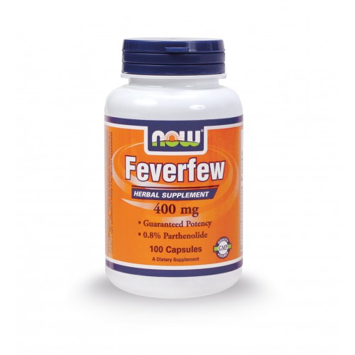 NOW FEVERFEW 400 MG 100 CAPS
 - NOW FOODS