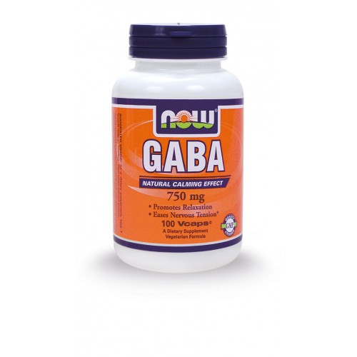 NOW GABA 750 MG 100 VCAPS
 - NOW FOODS