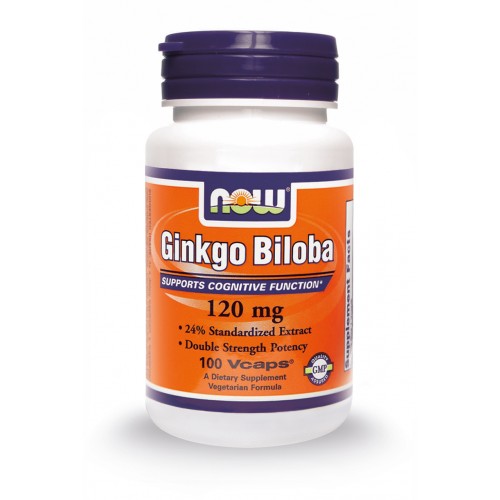 NOW GINKGO BILOBA 120 MG 100 VCAPS
 - NOW FOODS