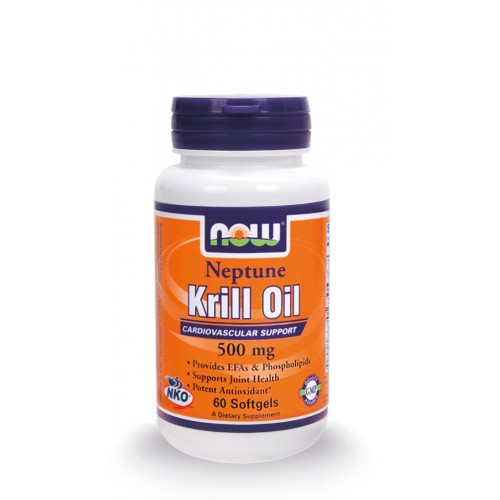 NOW KRILL OIL NEPTUNE 500MG  60 SGELS - NOW FOODS