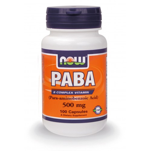 NOW PABA 500 MG 100 CAPS
 - NOW FOODS